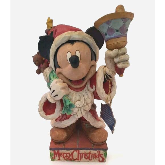 RARE! NIB VINTAGE 2006 Jim Shore Disney Traditions Old St. Mick SANTA W/TAGS! - Picture 1 of 8